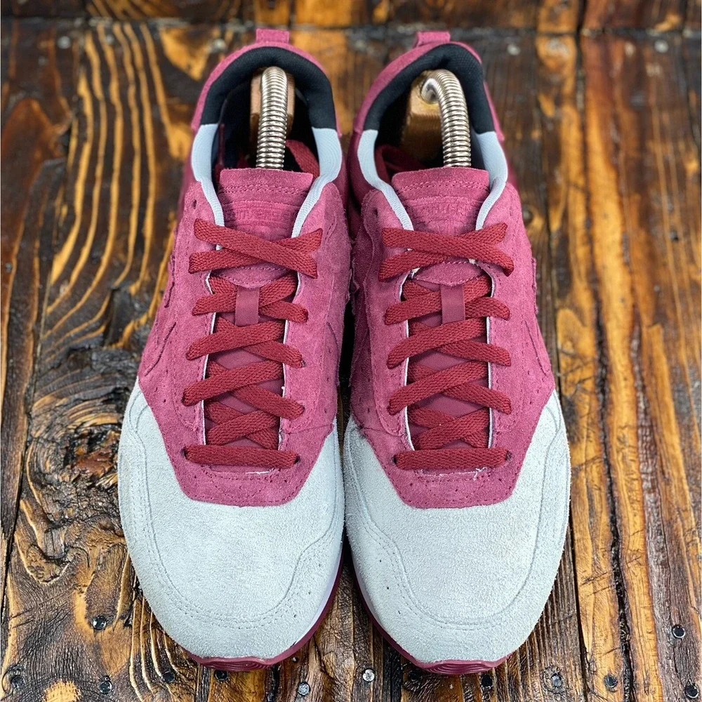 Converse Malden Racer OX‎ Men Sneakers Maroon Grey Suede Shoe 144573C Size 11 - Picture 2 of 11